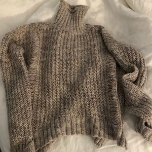 lavender knit turtle neck